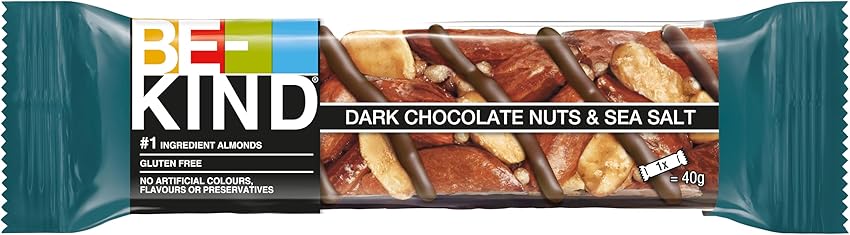 Detalle 2 de Be-Kind Barra Proteínas Almendras, Caramelo y Sal Marina, 12x40g 🥜