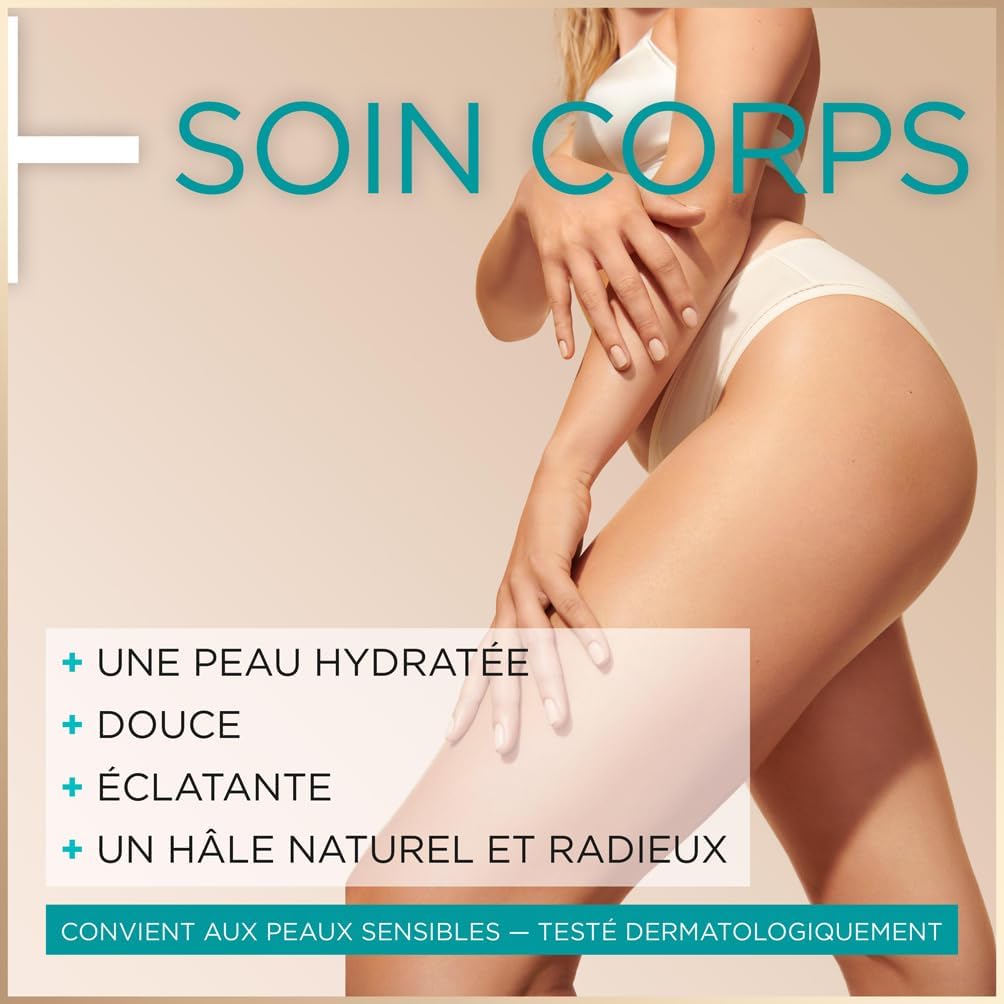 Detalle 2 de GARNIER Ambre Solaire Natural Bronzer Mousse Autobronzante Hydratante – Visage & Corps, 200 ml