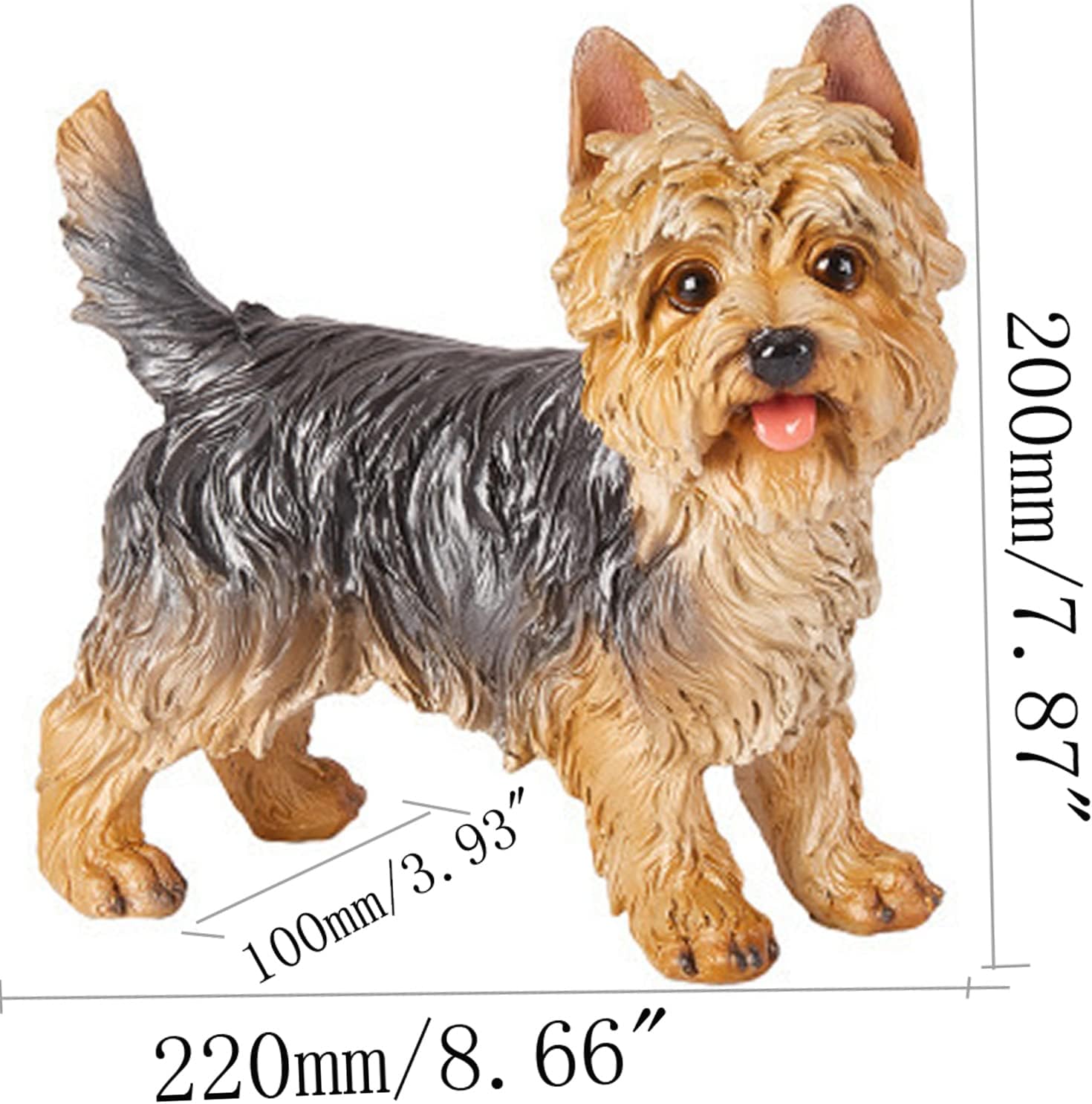 Detalle 2 de WANLIAN Yorkshire Terrier Statue 7.87"
