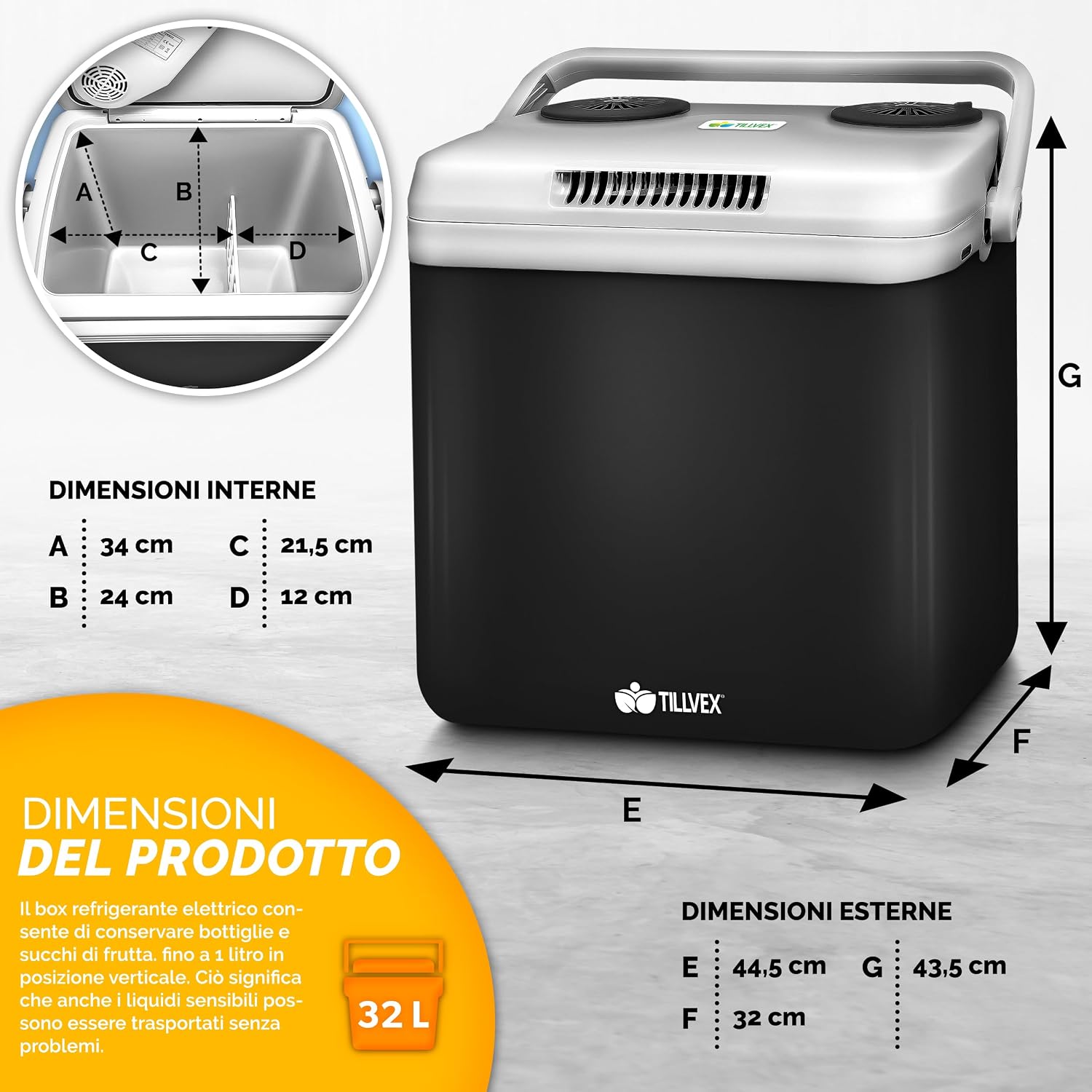 Thumbnail 4 de tillvex Frigorifero elettrico Portatile 32L