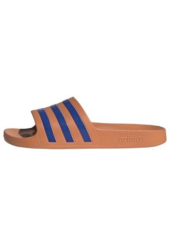 Detalle de adidas Unisex Adilette Aqua Slides Dusky Orange/Team Royal Blue/Dusky Orange 8 UK 42 EU