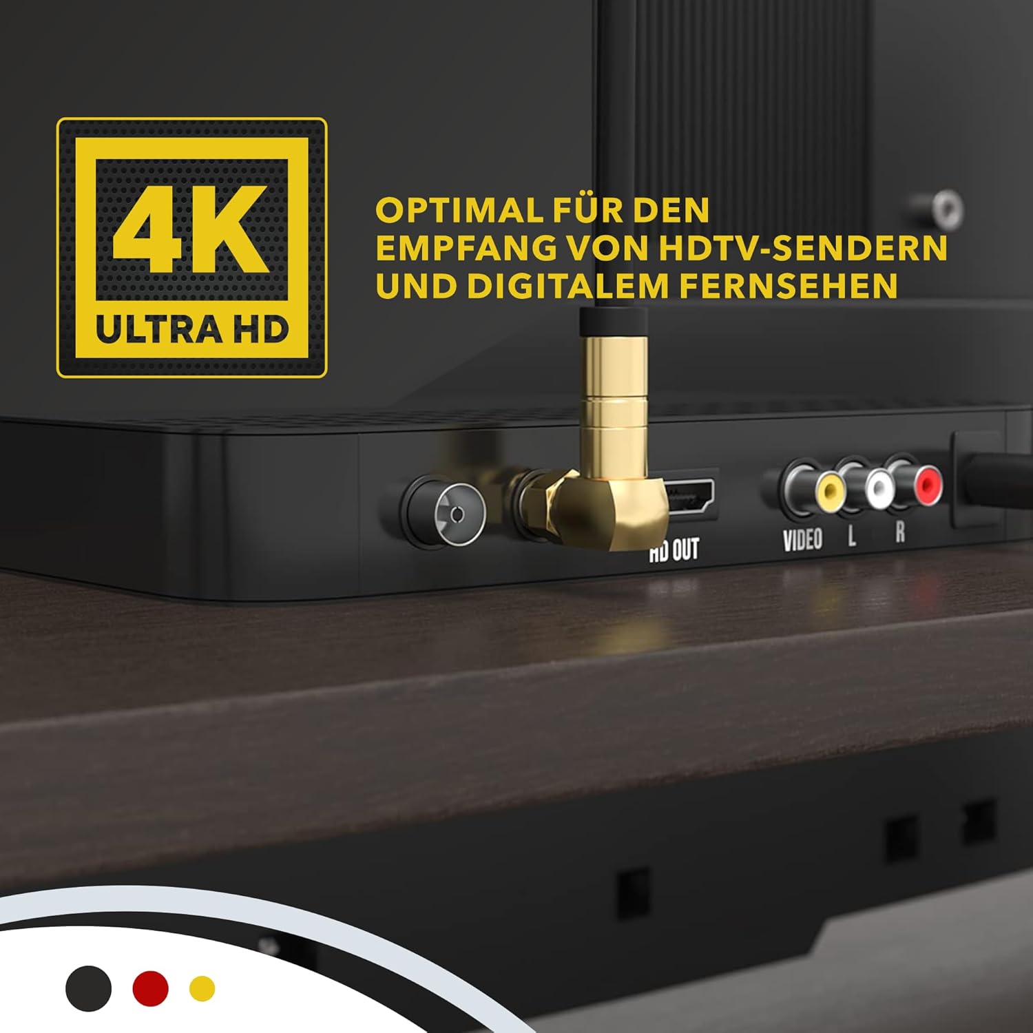 Thumbnail 6 de SAT Kabel 5m Koaxialkabel DVB-S2 Schwarz