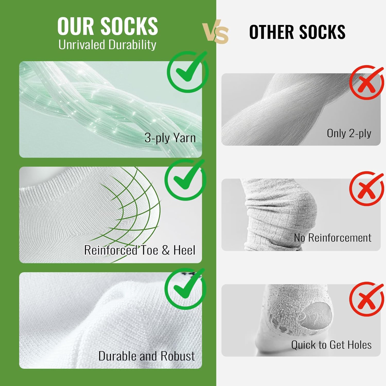 Thumbnail 4 de Effeet calzini corti uomo/donna in bambù (10/20 paia), estivi traspiranti anti-sudore