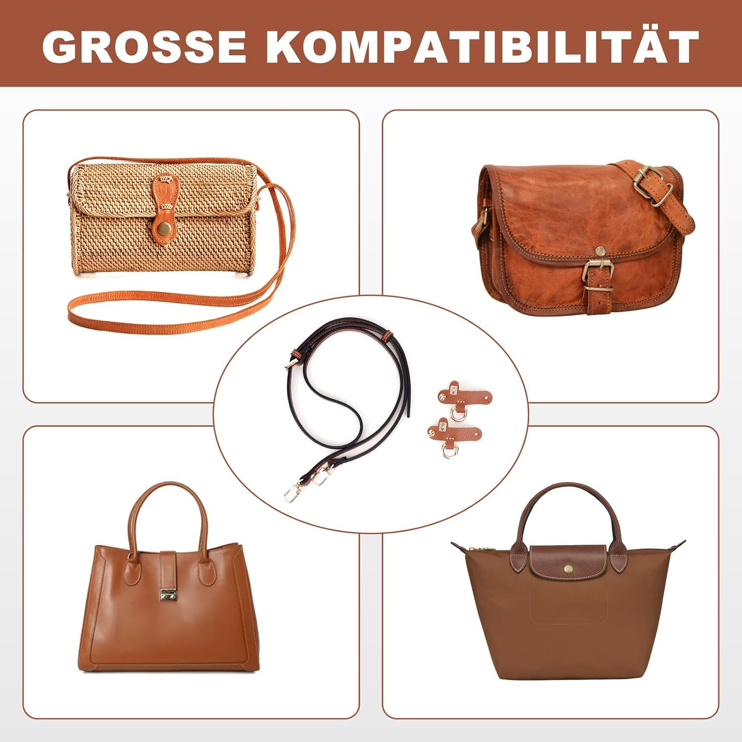 Thumbnail 4 de GADITIEK Bandolera para Longchamp Mini Ajustable