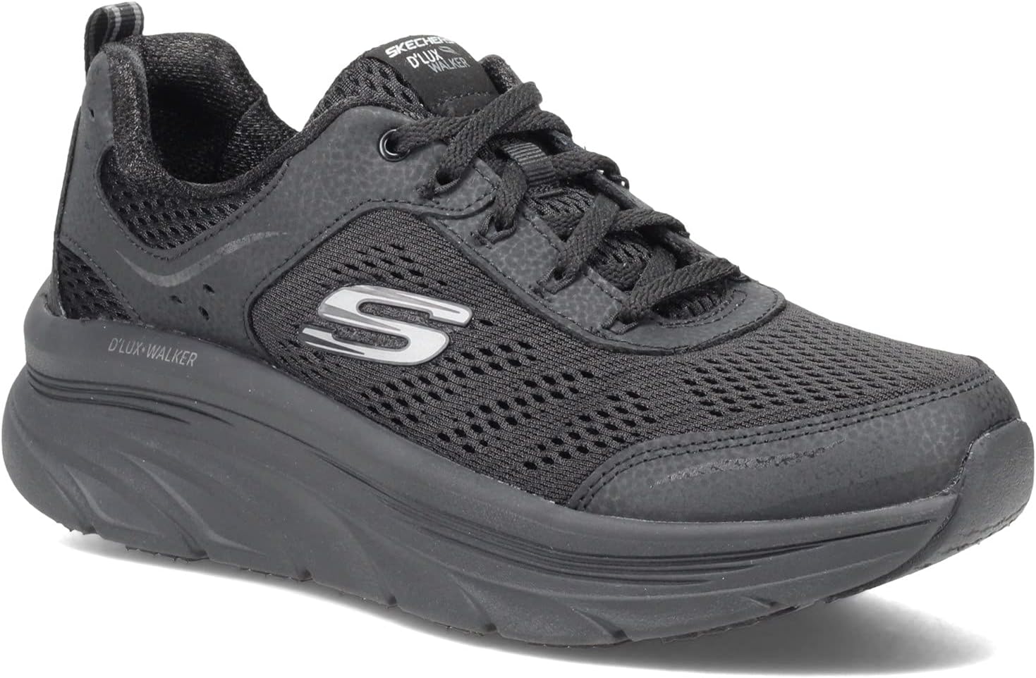 Detalle de Skechers Femme D'lux Walker Infinite Motion Baskets, Noir, 40 EU