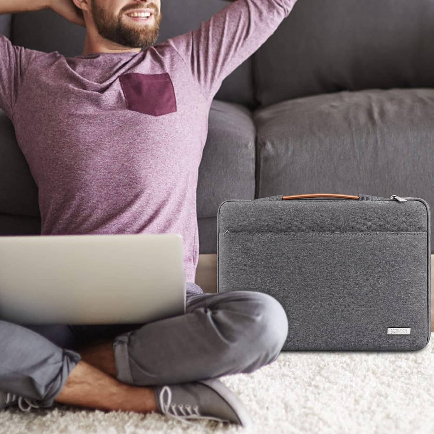 Thumbnail 6 de TECOOL 15.6-inch laptop sleeve — water-resistant case