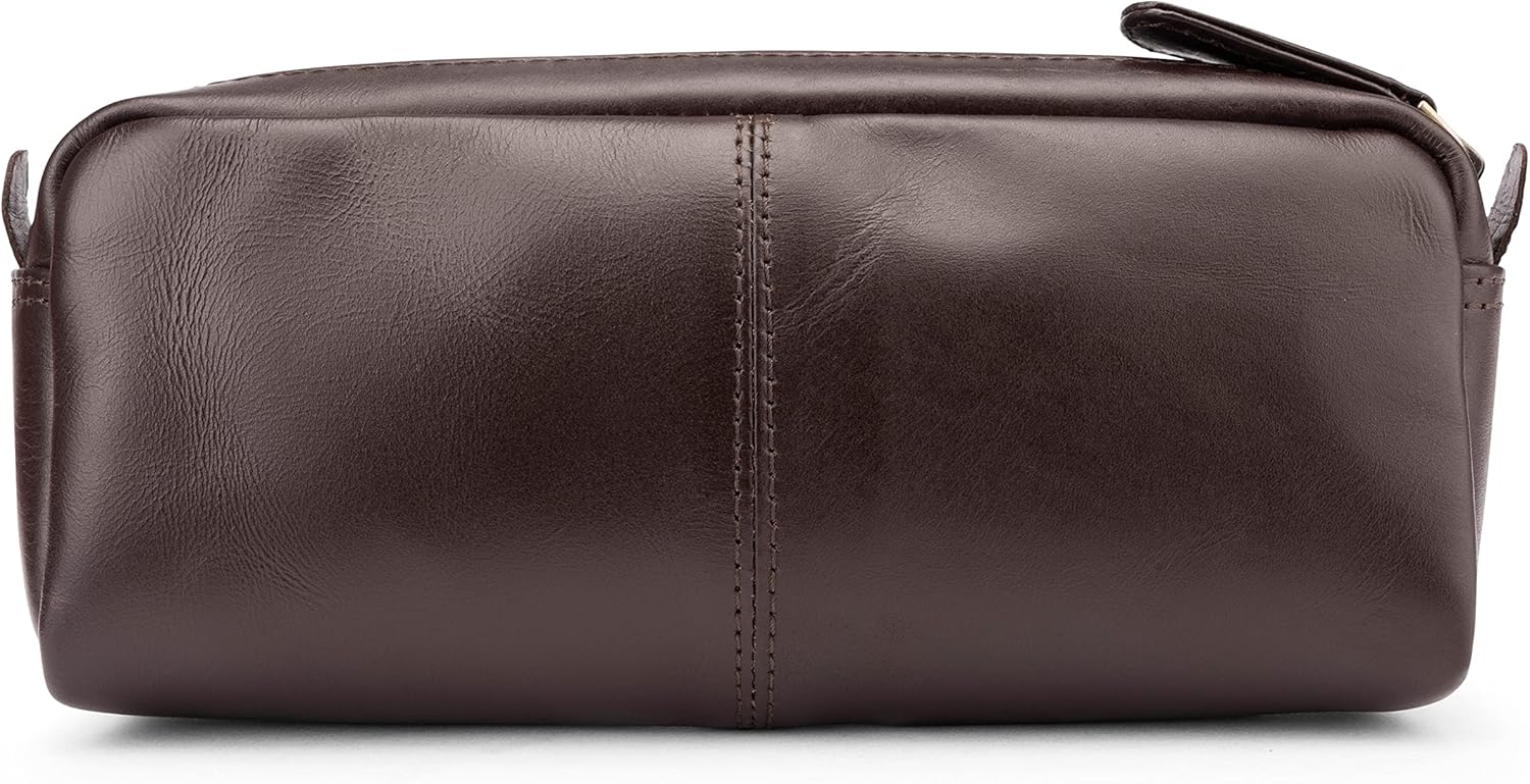 Thumbnail 4 de LEABAGS Leder Federmäppchen Indiana Tech – Große Echtleder-Federtasche für Beruf, Uni und Schule