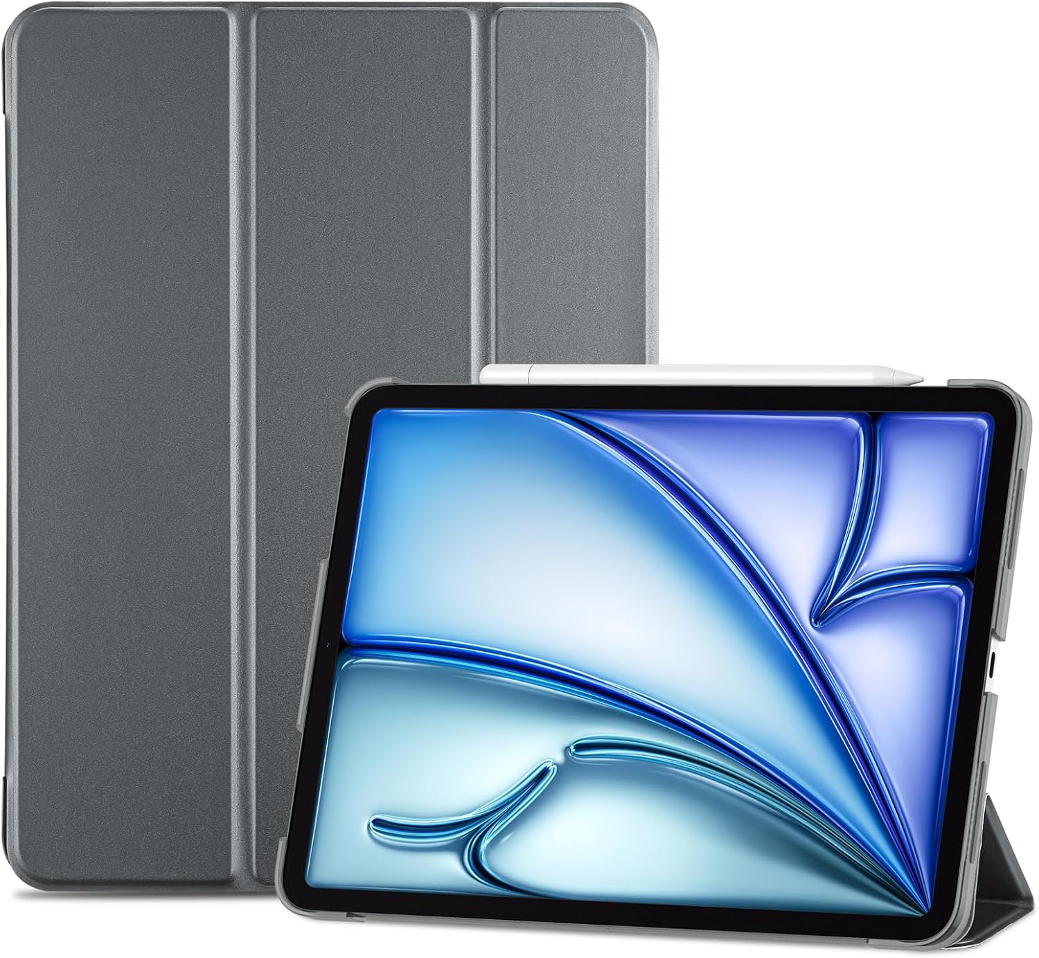 Detalle de ProCase Hülle für iPad Air 11 Zoll M4/M3/M2 (2026/2025/2024) – Grau