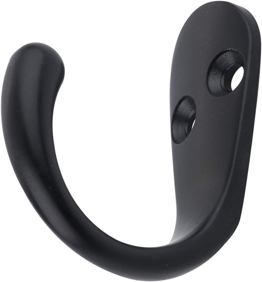 Thumbnail 2 de Amazon Basics AB4800-FB-5 Robe Hook, Flat Black – 5-Pack