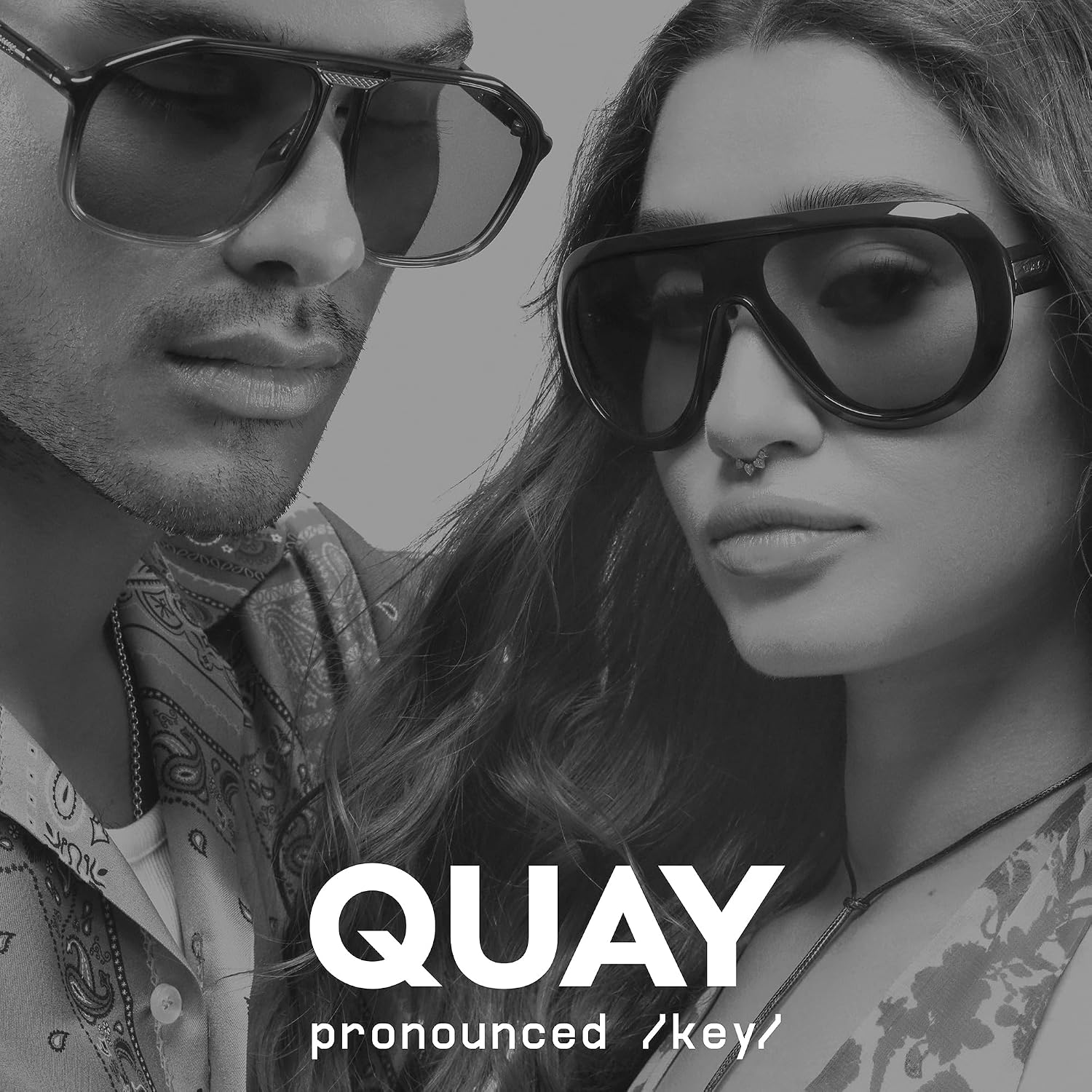 Thumbnail 6 de QUAY Polarized Unisex Aviator Sunglasses with UV Protection