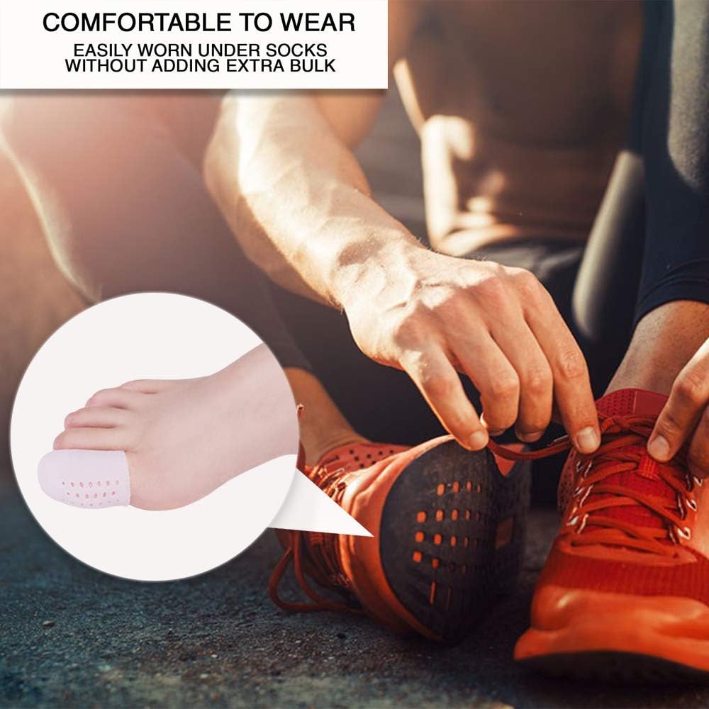 Thumbnail 2 de Pnrskter 10 protezioni dita dei piedi in silicone traspirante (alluce) per vesciche, calli e attrito