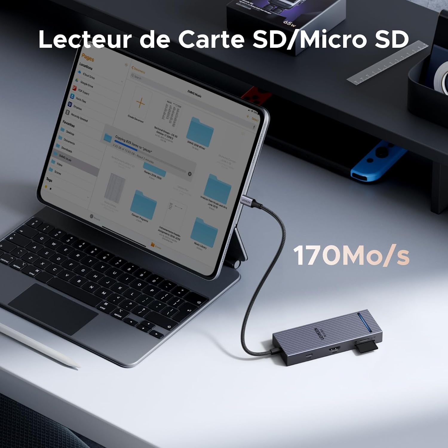 Thumbnail 5 de UGREEN Revodok Pro 108 USB-C-hub 8-in-1 met 4K HDMI en 10 Gbps