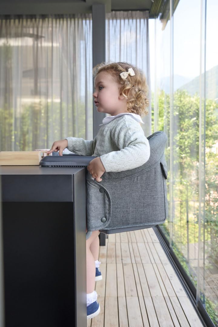 Thumbnail 4 de Inglesina Fast – Siège de Table Pliable en Gris Clair (Stone Grey) pour repas en famille