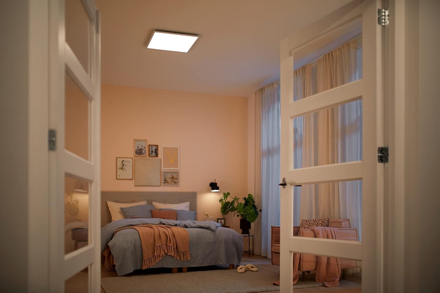Thumbnail 6 de Philips LED Panel Square Ceiling Light SceneSwitch Dimmable 36W (2700K) – Warm White for Indoor Living Areas