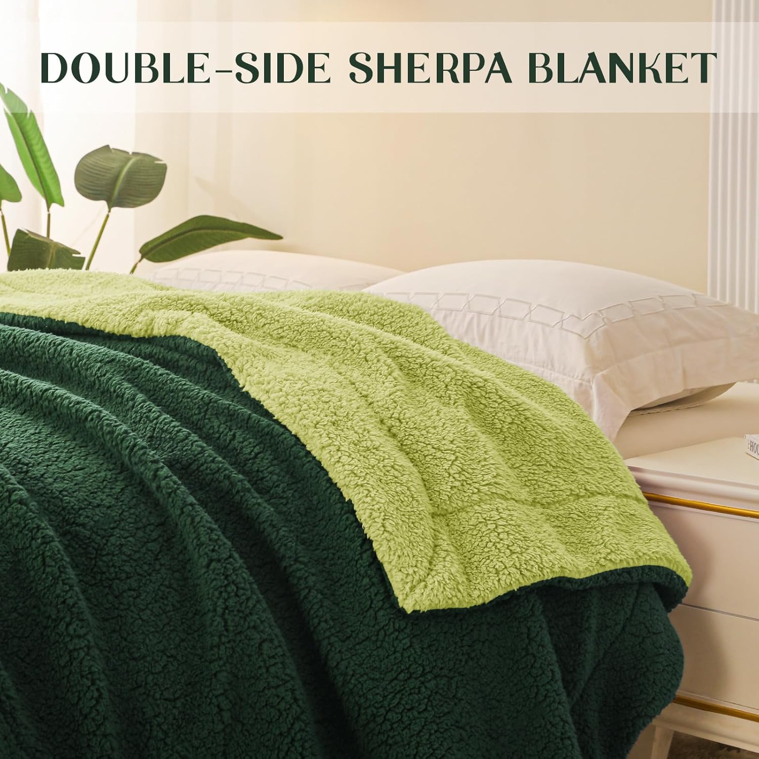 Thumbnail 5 de Exclusivo Mezcla Reversible King Size Sherpa Fleece Blanket