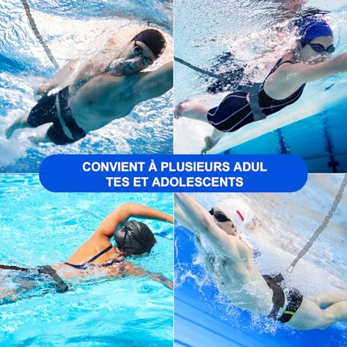 Thumbnail 8 de Ceinture de natation Roaxkois pour piscine – entraînement adulte avec corde de nage réglable