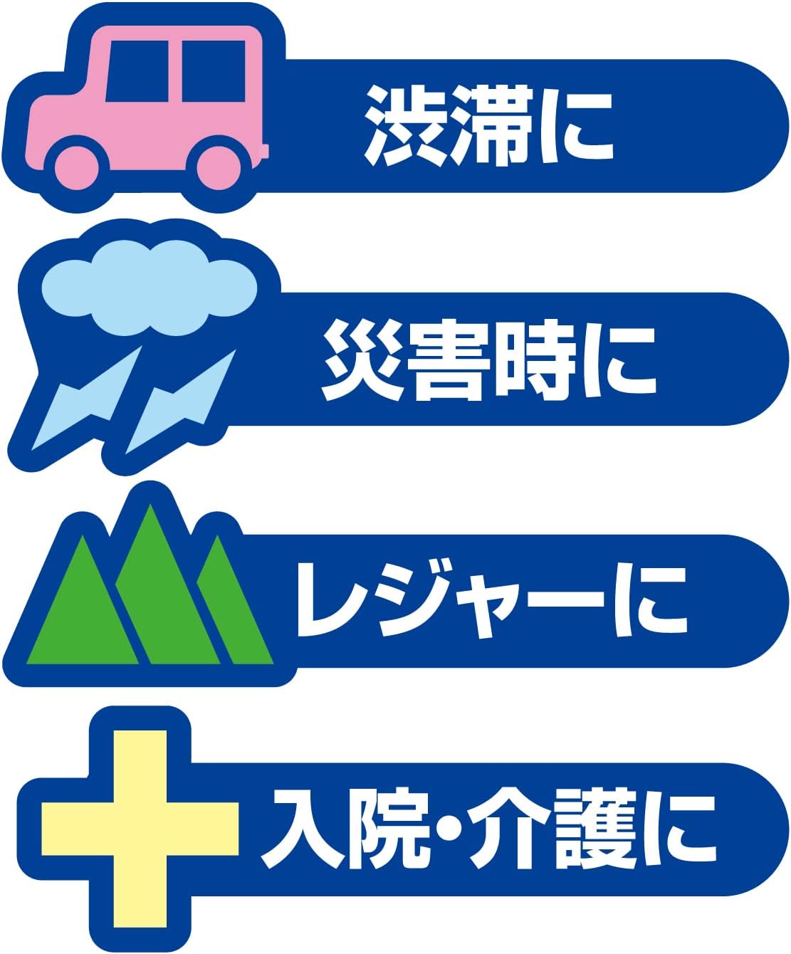 Detalle de セイワ(SEIWA)IMP154 携帯トイレ 3枚入×5個セット、600cc・前掛けシート付き