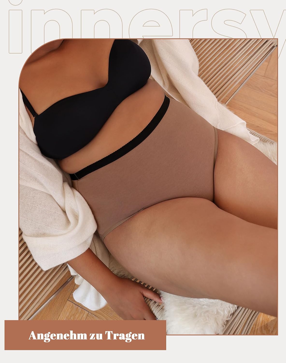 Thumbnail 3 de INNERSY Unterhosen Damen High Waist 5er Pack 🩲