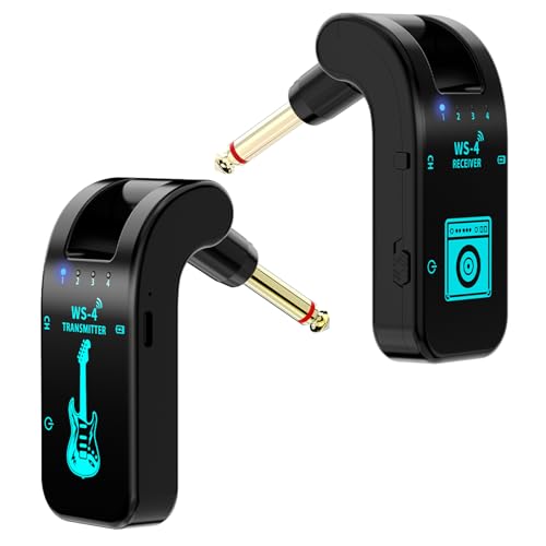 Detalle de Système de Guitare Sans Fil Tiandirenhe 2,4 GHz – 8 canaux, rechargeable, audio en temps réel