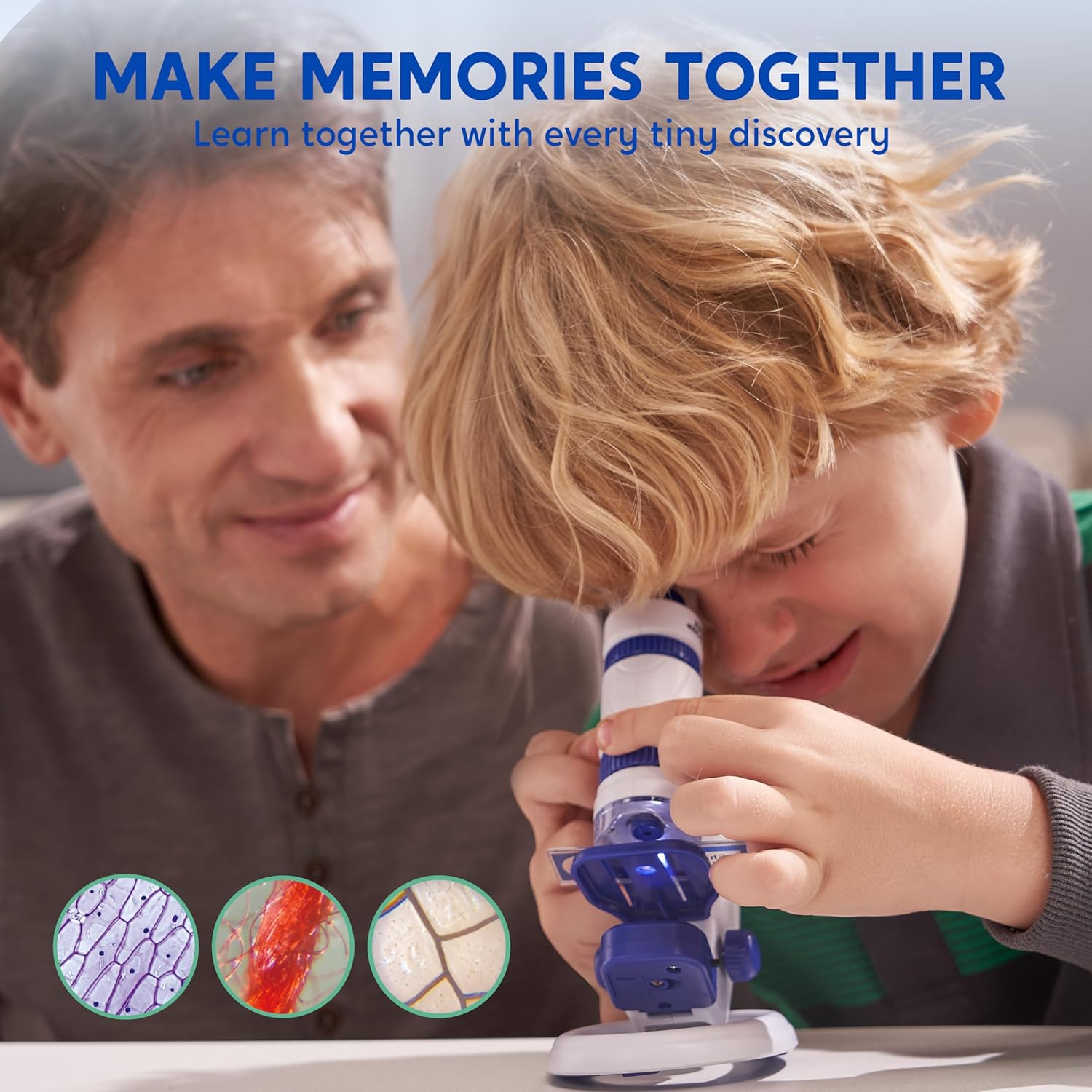 Thumbnail 6 de Klever Kits Microscope for Kids: 2 in 1 Portable LED Microscope (60x–180x) with Slides and Phone Holder
