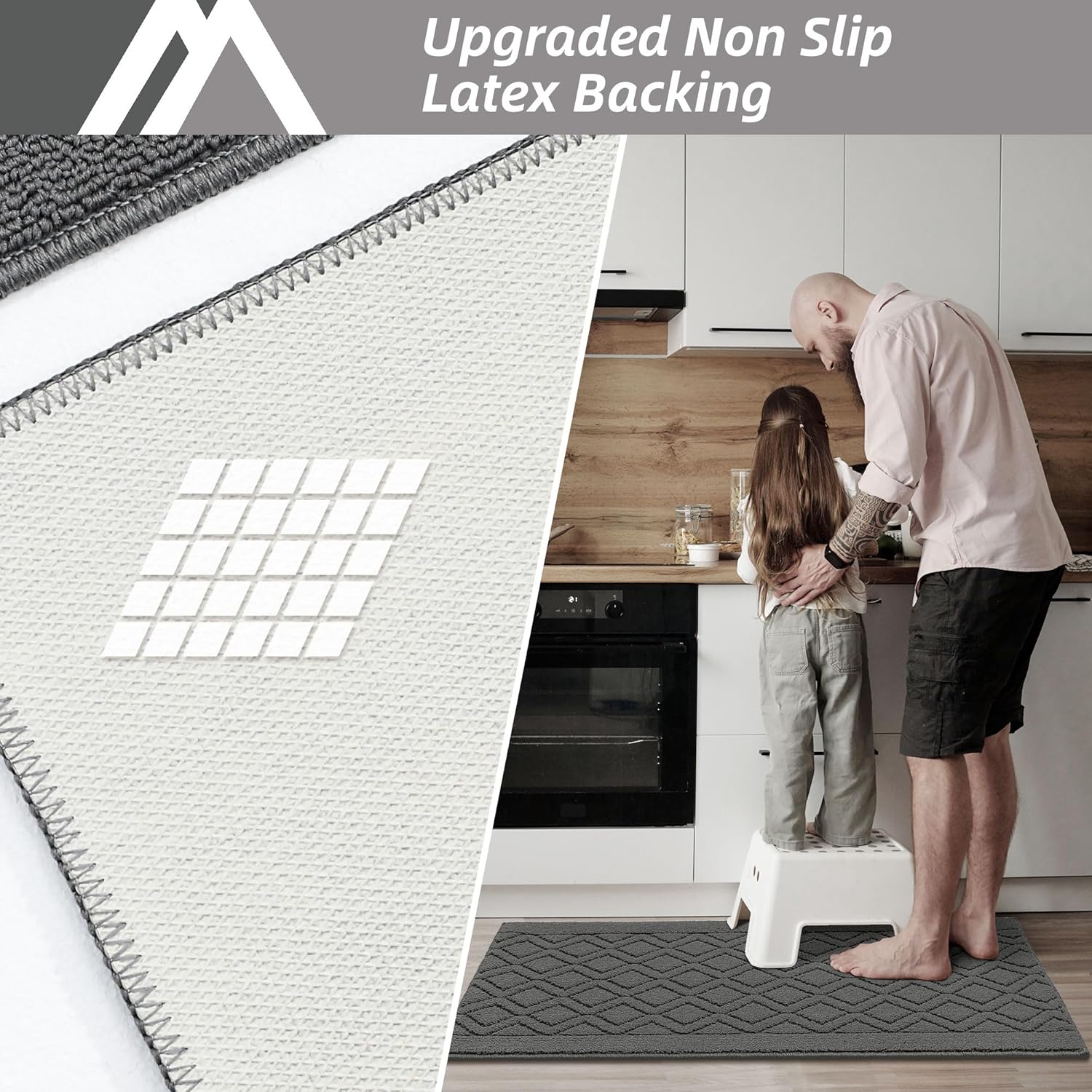 Detalle de COSY HOMEER Kitchen Rug Mats 48x20 in ๐