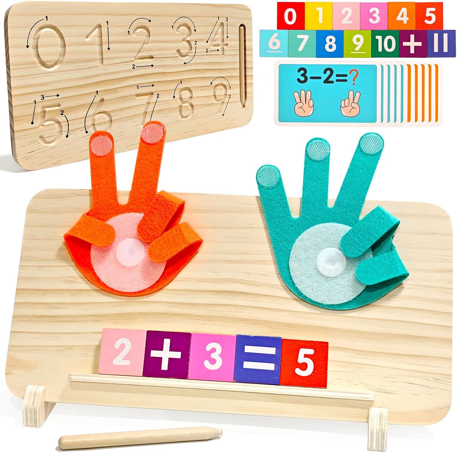 Detalle de Montessori Lernspiel Zahlen ab 3 Jahre