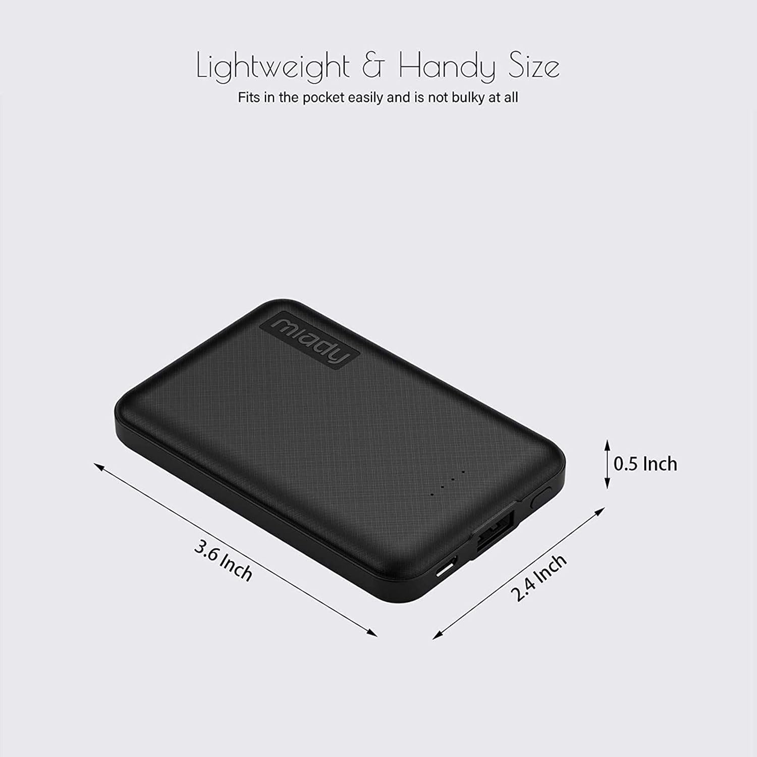 Thumbnail 4 de Miady 5000mAh Ultra Slim portable charger