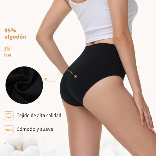 Thumbnail 2 de NUOZA Bragas Mujer Algodón Talle Alto – 2XL, opción cómoda para casa, postparto y uso diario