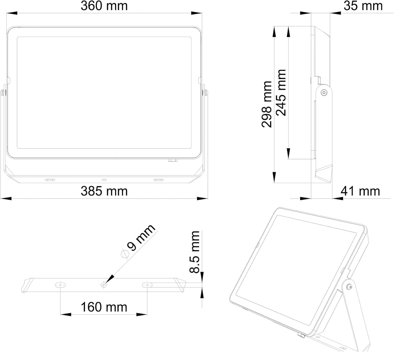 Thumbnail 3 de Philips Projectline Proiettore LED 150W
