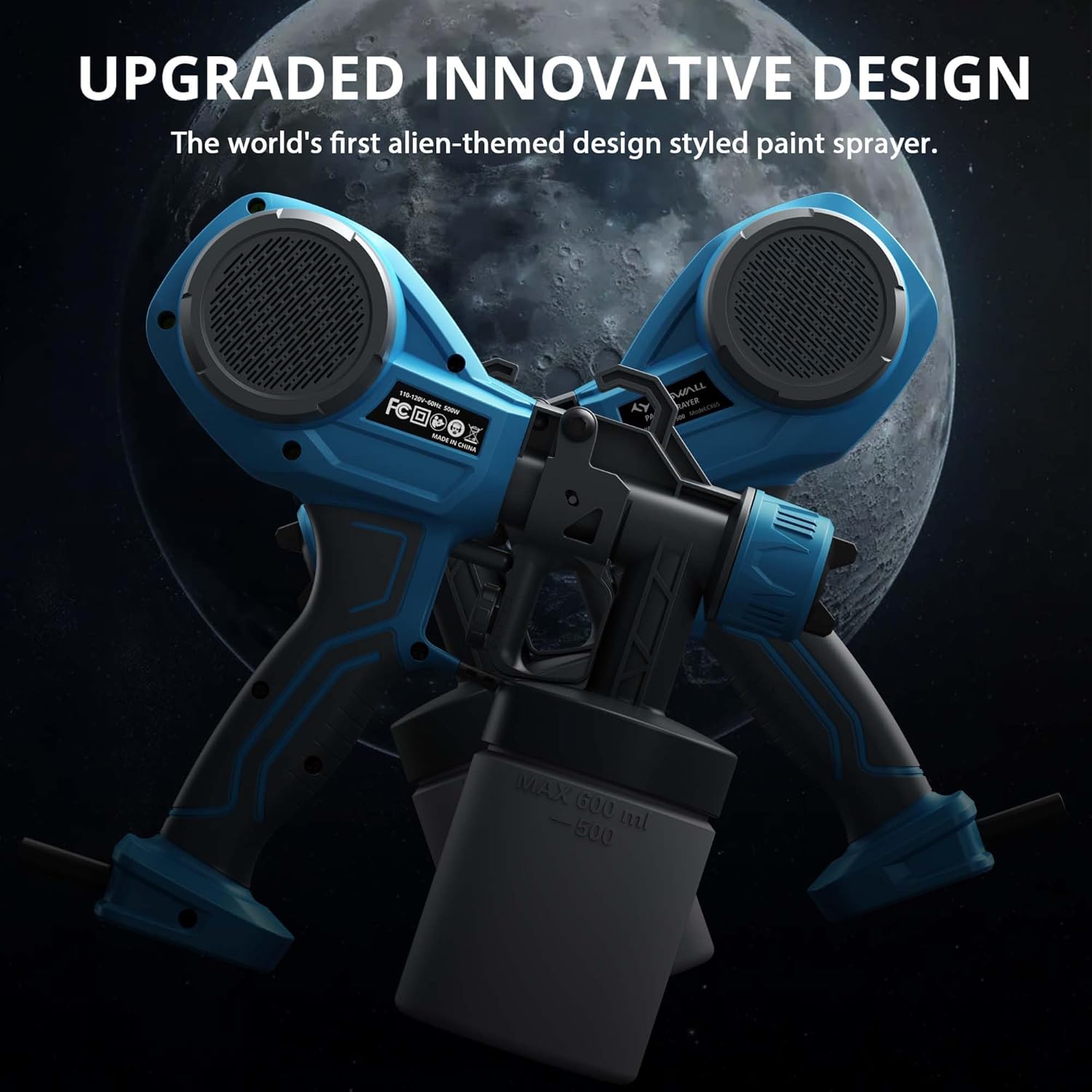 Thumbnail 5 de Tilswall electric paint sprayer for beginners with 4 nozzles and 3 spray patterns