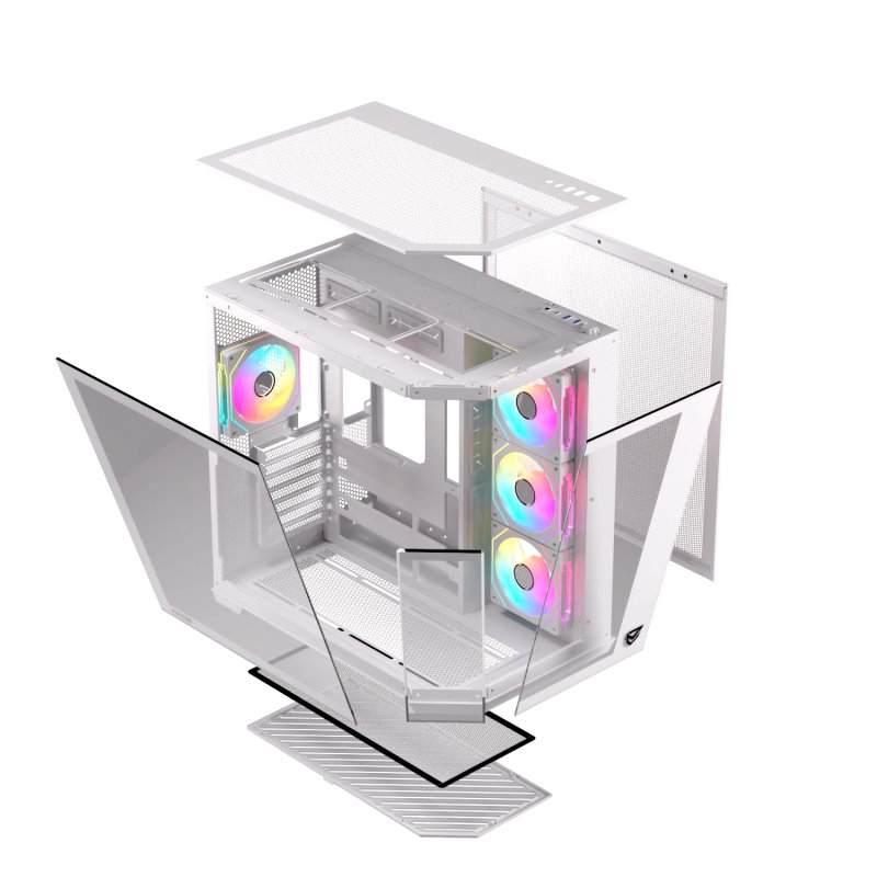 Thumbnail 1 de Nfortec Pulsar ATX A-RGB Torre PC Gaming Blanca
