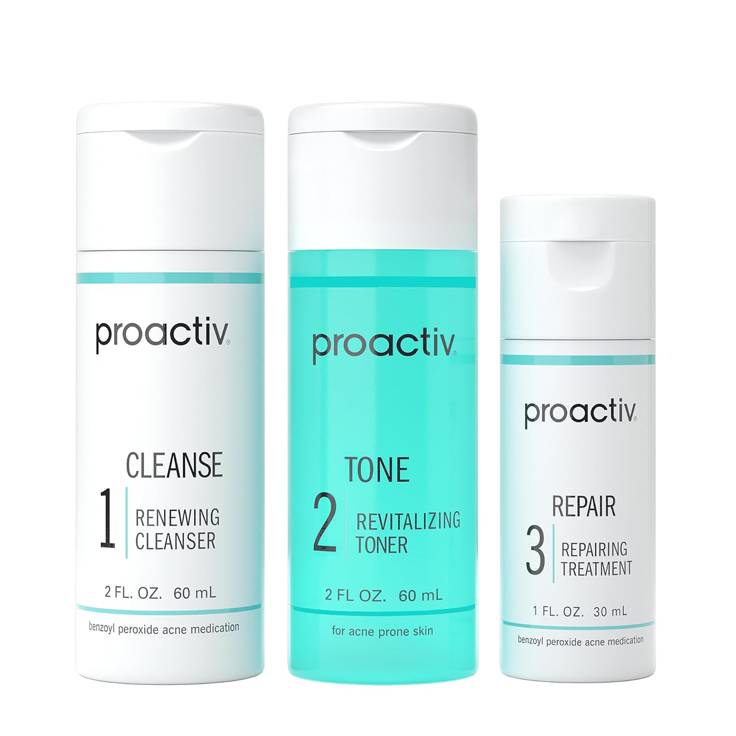 Detalle de Proactiv Solution Acne Treatment Kit, 30-Day 3-Step Routine with 2.5% Benzoyl Peroxide