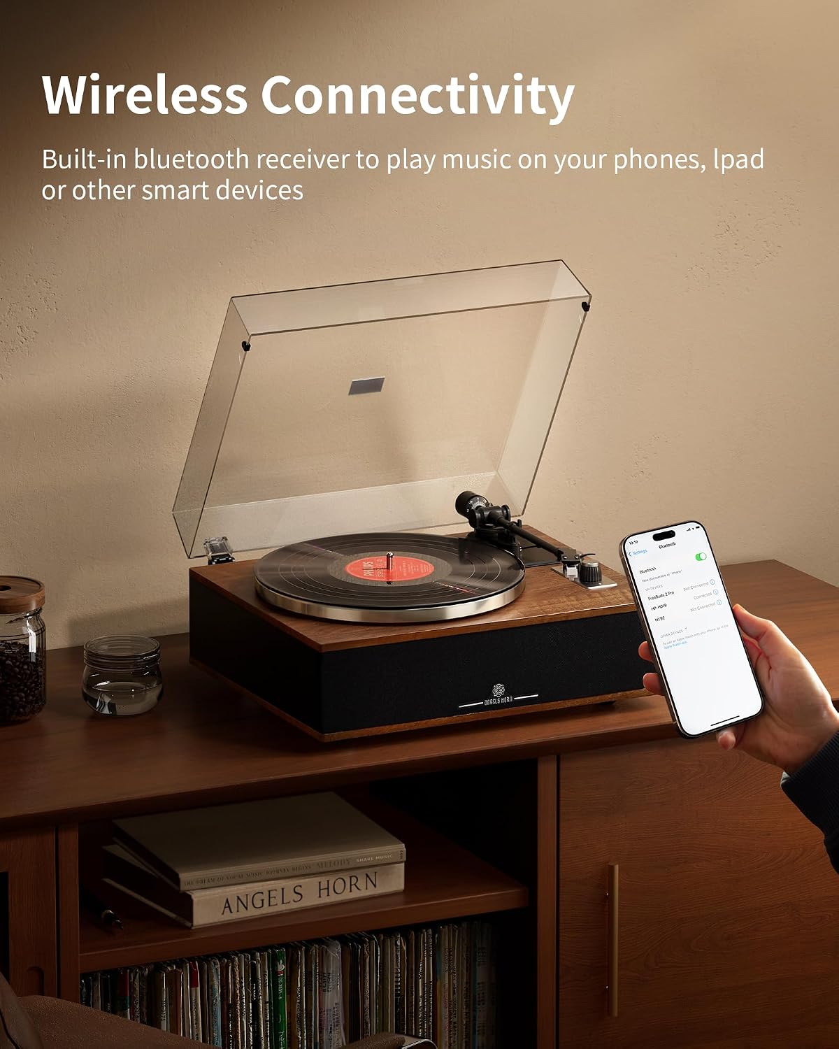 Thumbnail 4 de Angels Horn Vinyl Record Player