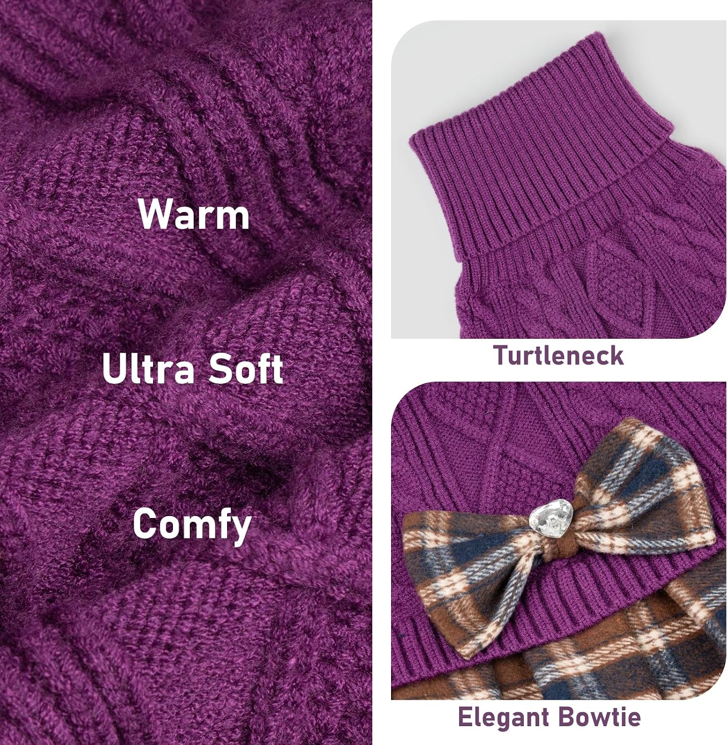 Detalle 2 de KYEESE Dog Sweater Dress Acrylic Knit