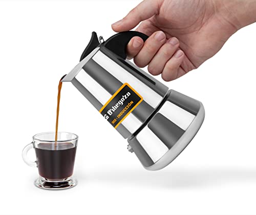 Thumbnail 6 de Orbegozo KFI 460 cafetera italiana de inducción de acero inoxidable (4 tazas)