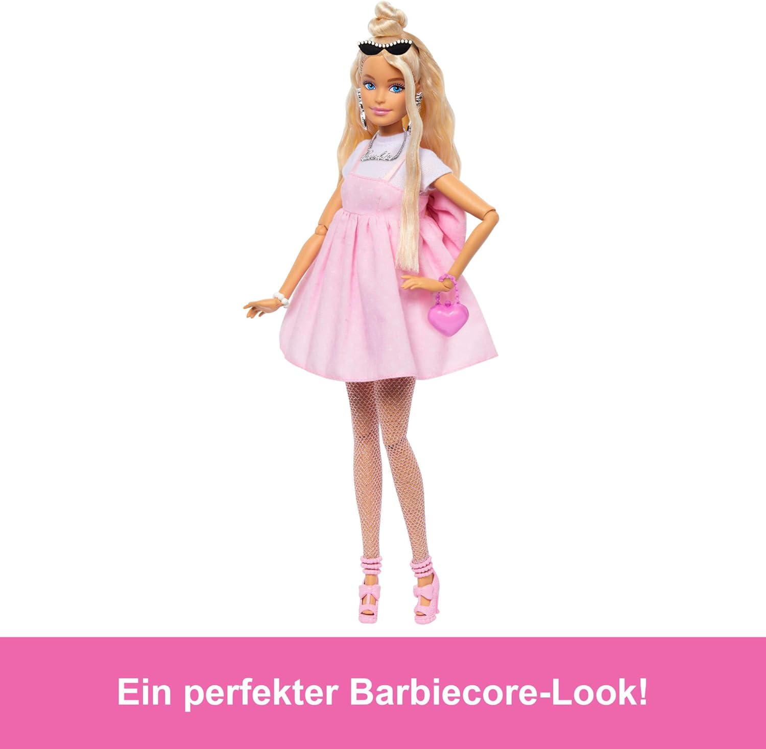 Thumbnail 4 de Barbie Deluxe Style-Puppe Nr. 3 mit Barbiecore-Outfit – Pastellkleid, Haarkleidersatz und Accessoires