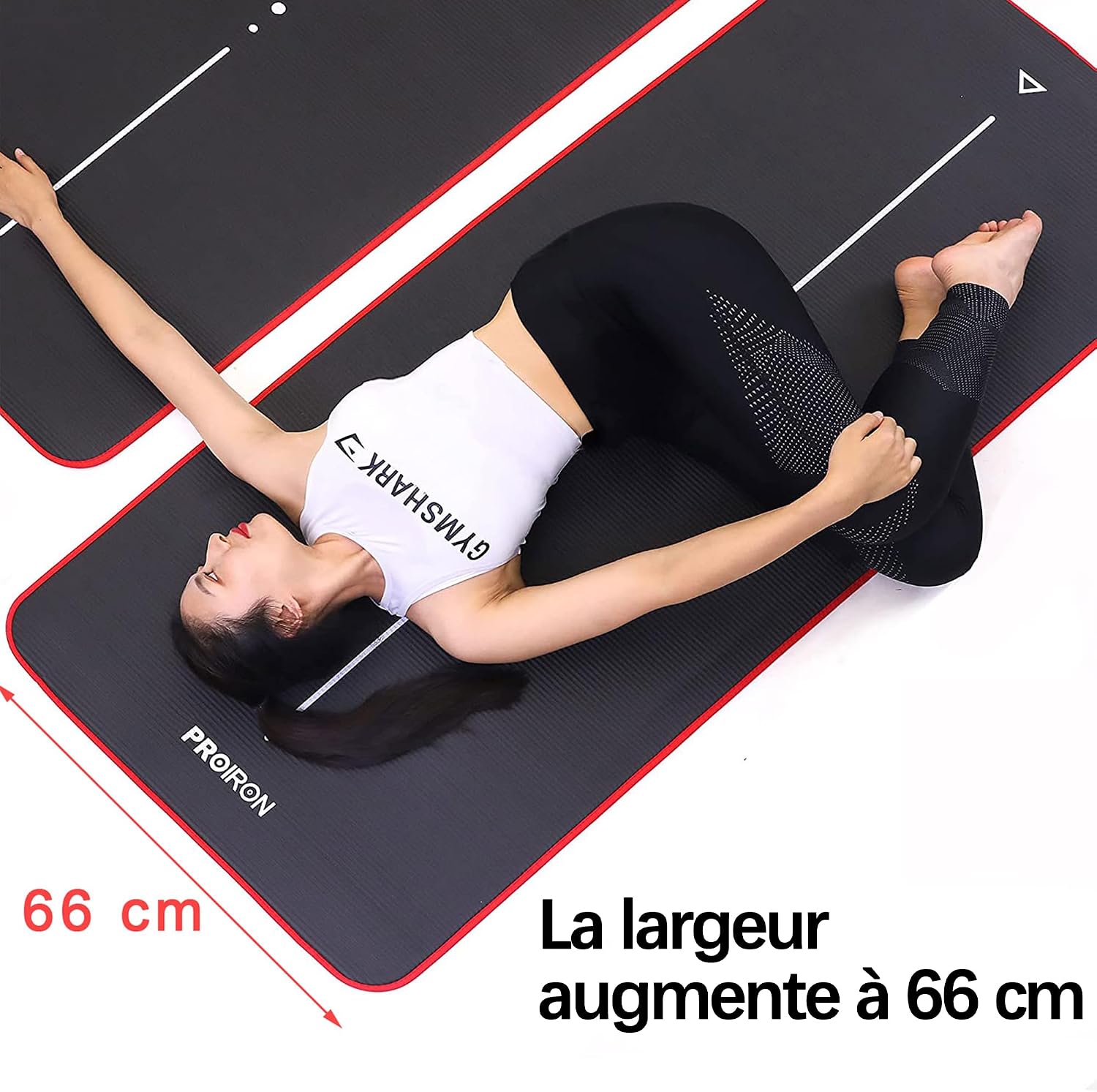 Detalle de PROIRON Tapis de Yoga Epais 10MM – Antidérapant, 183 × 66 cm
