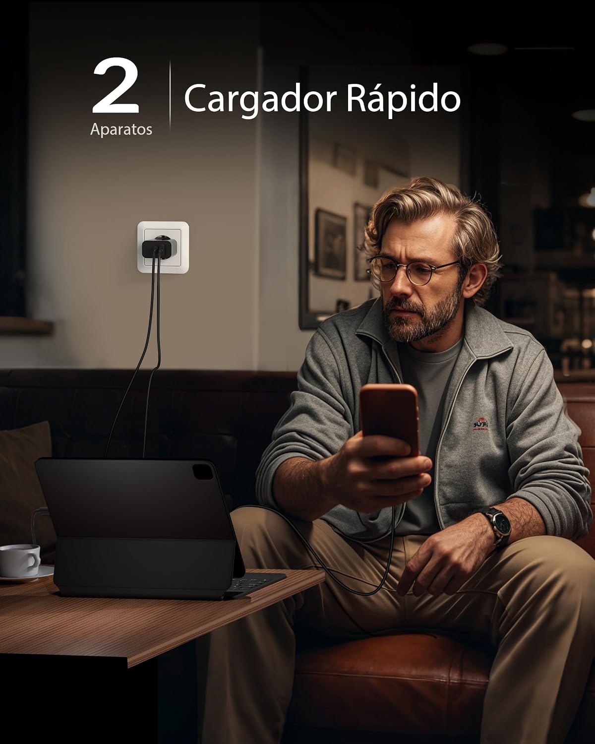 Thumbnail 4 de Cargador 30W USB C 2 puertos carga rápida