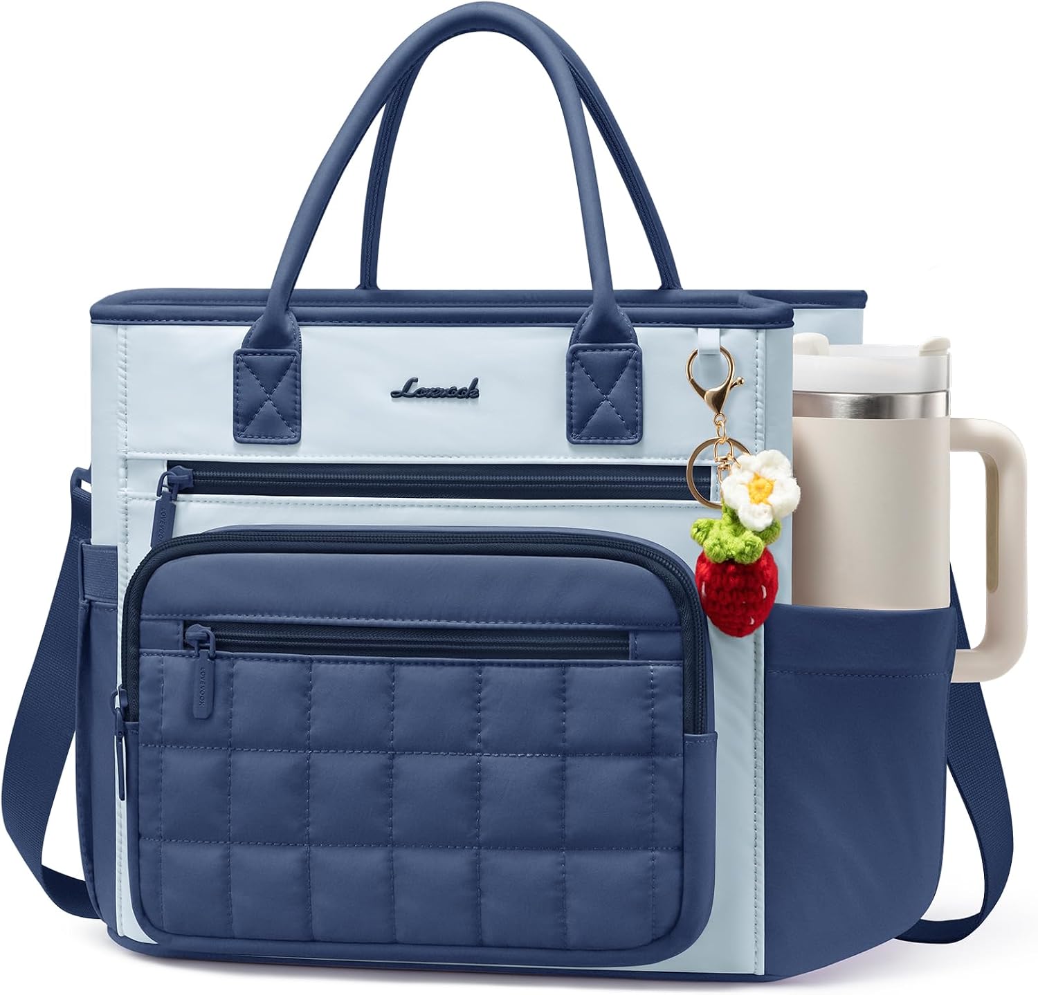 Detalle de LOVEVOOK Insulated Lunch Bag, Quilted Fabric