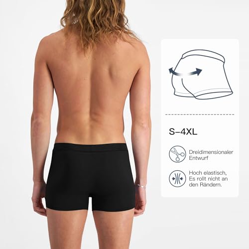 Detalle de Fullluwaa Boxershorts Herren – 10er Pack Baumwolle, atmungsaktiv & weich, ohne kratzenden Zettel