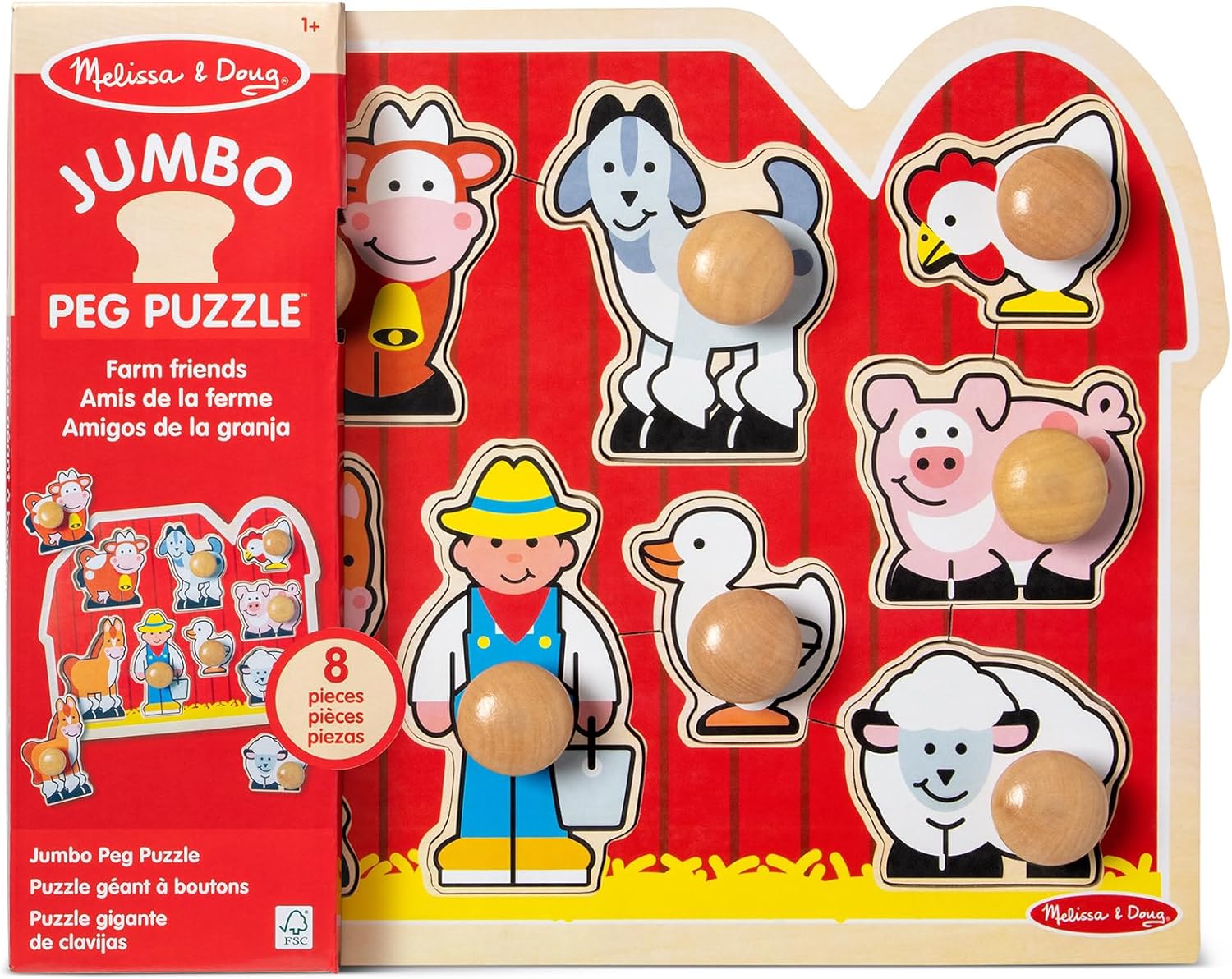Detalle de Melissa & Doug Puzzle in Legno 8 pezzi