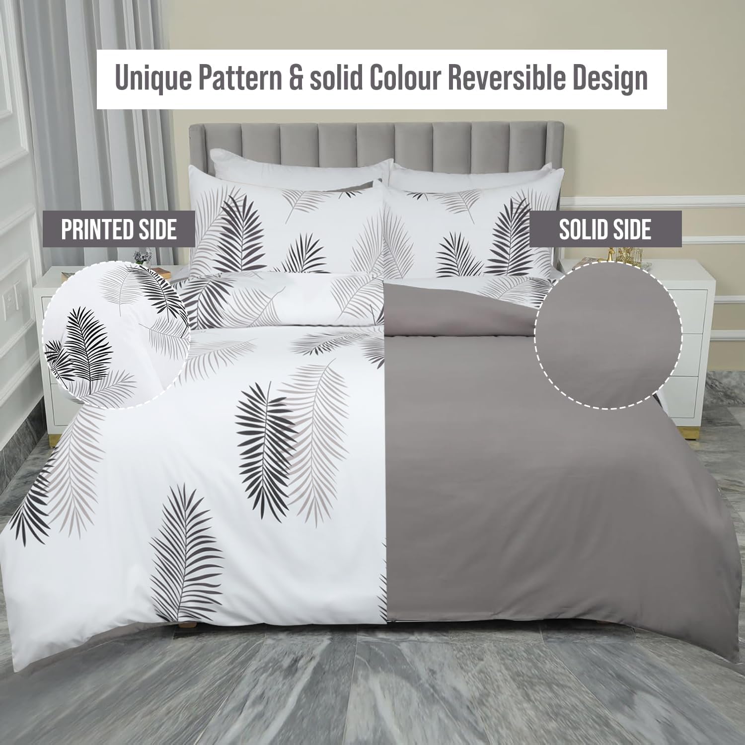 Detalle 2 de Imperial Rooms Leaf Duvet Cover Set 135x200