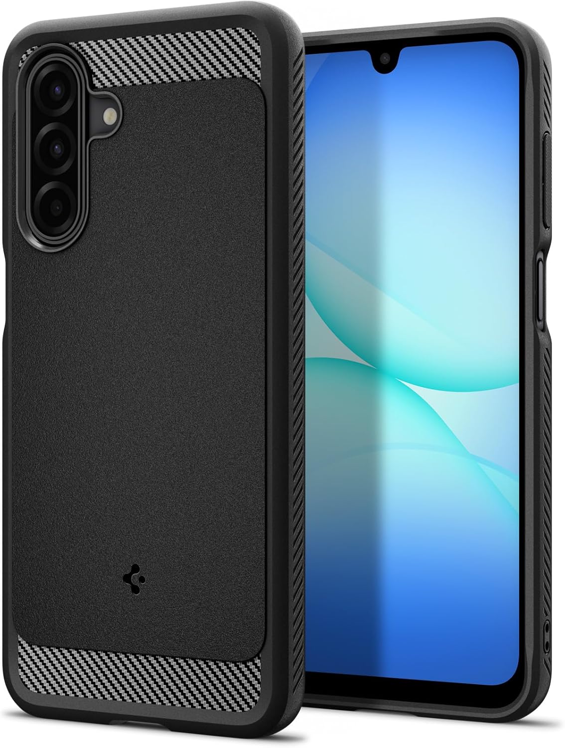 Detalle de Spigen Rugged Armor : coque compatible Samsung Galaxy A17 (LTE / 5G) en noir mat