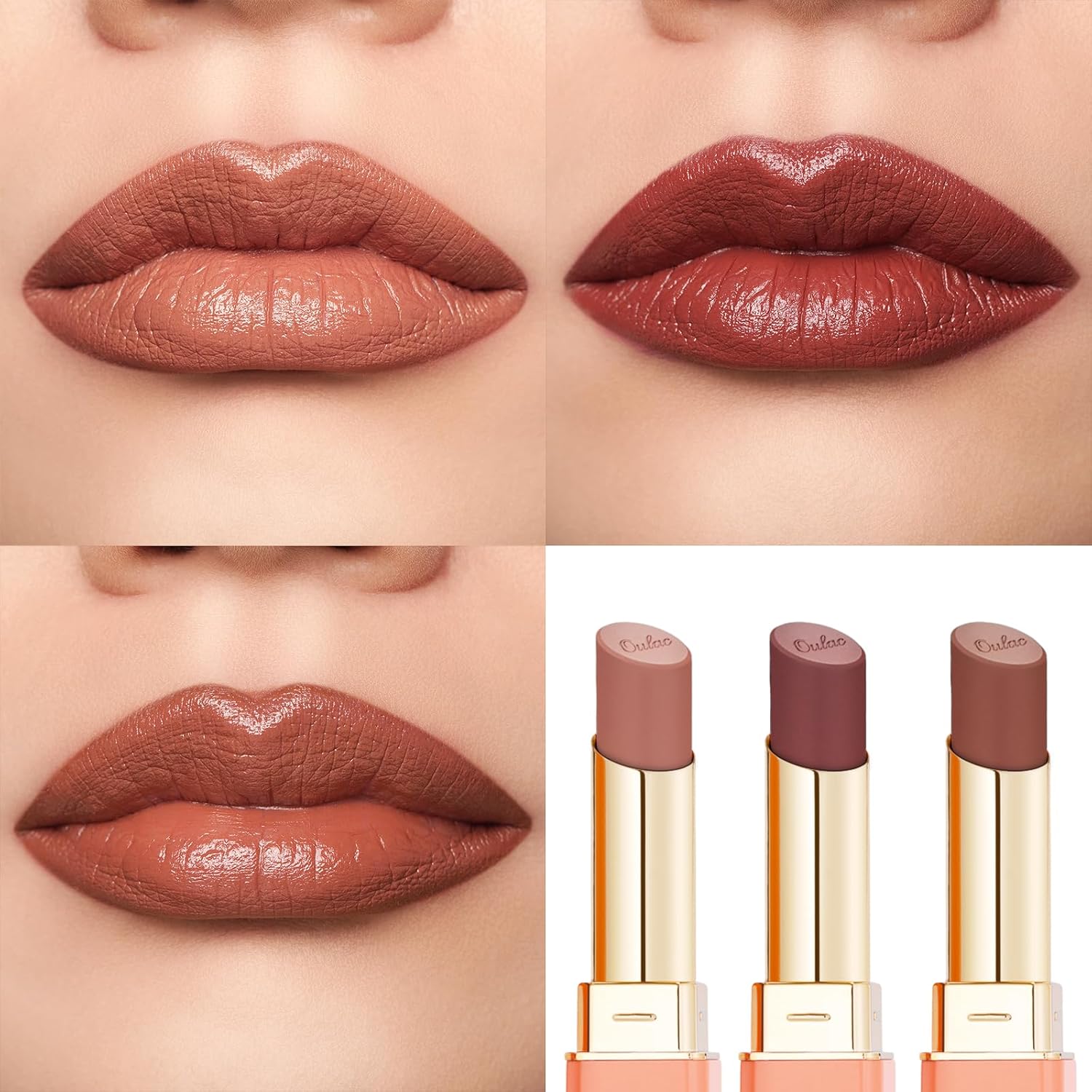 Detalle 2 de Oulac Satin Matte Lipstick Set 4.3g