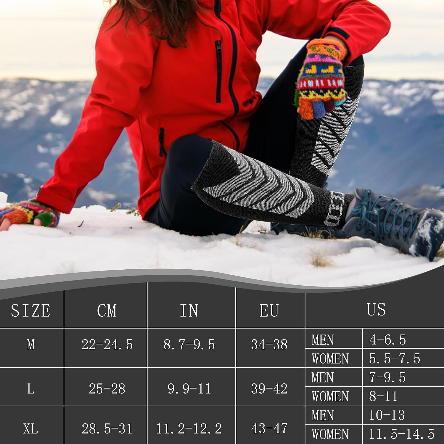 Thumbnail 4 de wanchel Merinowoll-Skisocken 2 Paar Skisocken