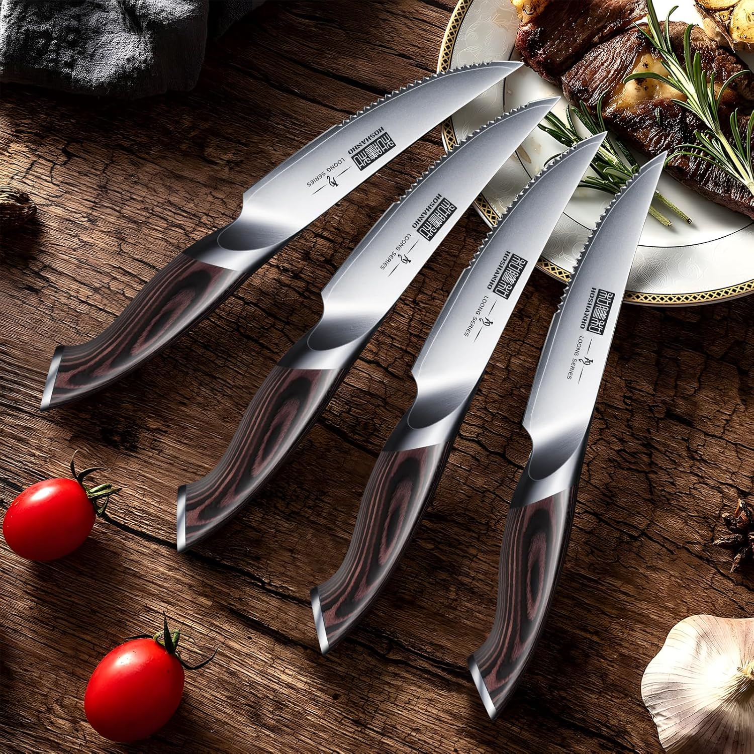 Thumbnail 6 de HOSHANHO Steakmesser 6-teiliges Set