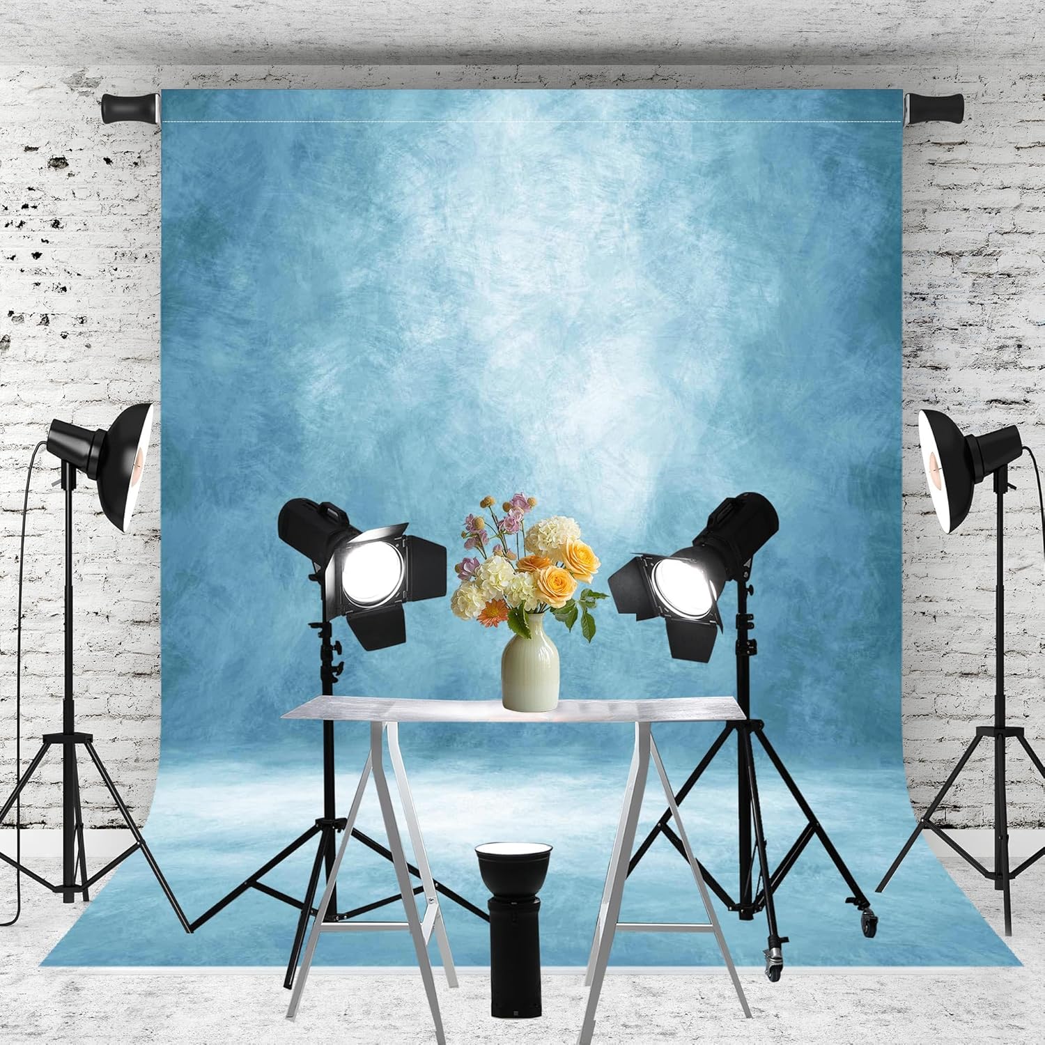 Thumbnail 3 de Abstract Light Blue 8x10ft Backdrop for Portraits and Studio Shoots