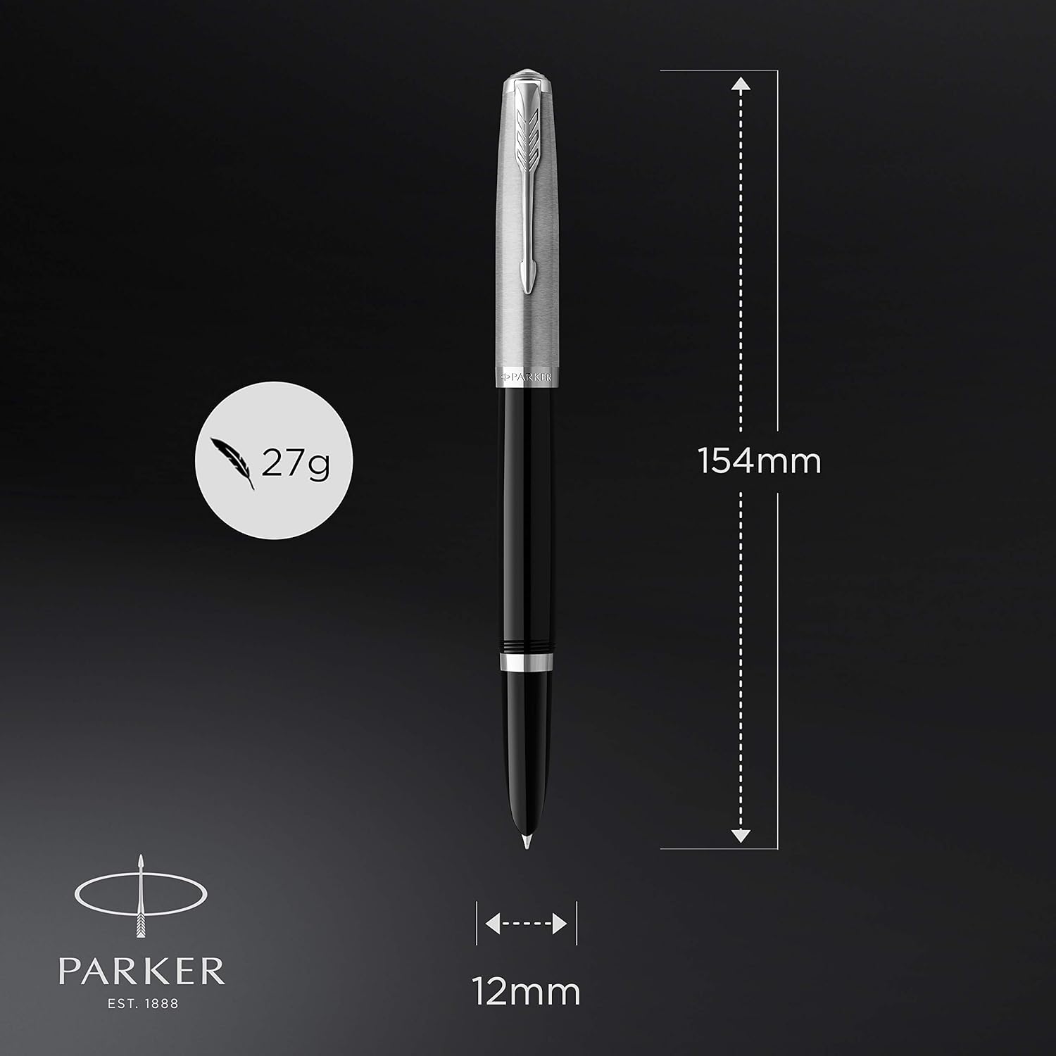 Thumbnail 2 de Parker 51 Pluma Estilográfica Negra con Estuche