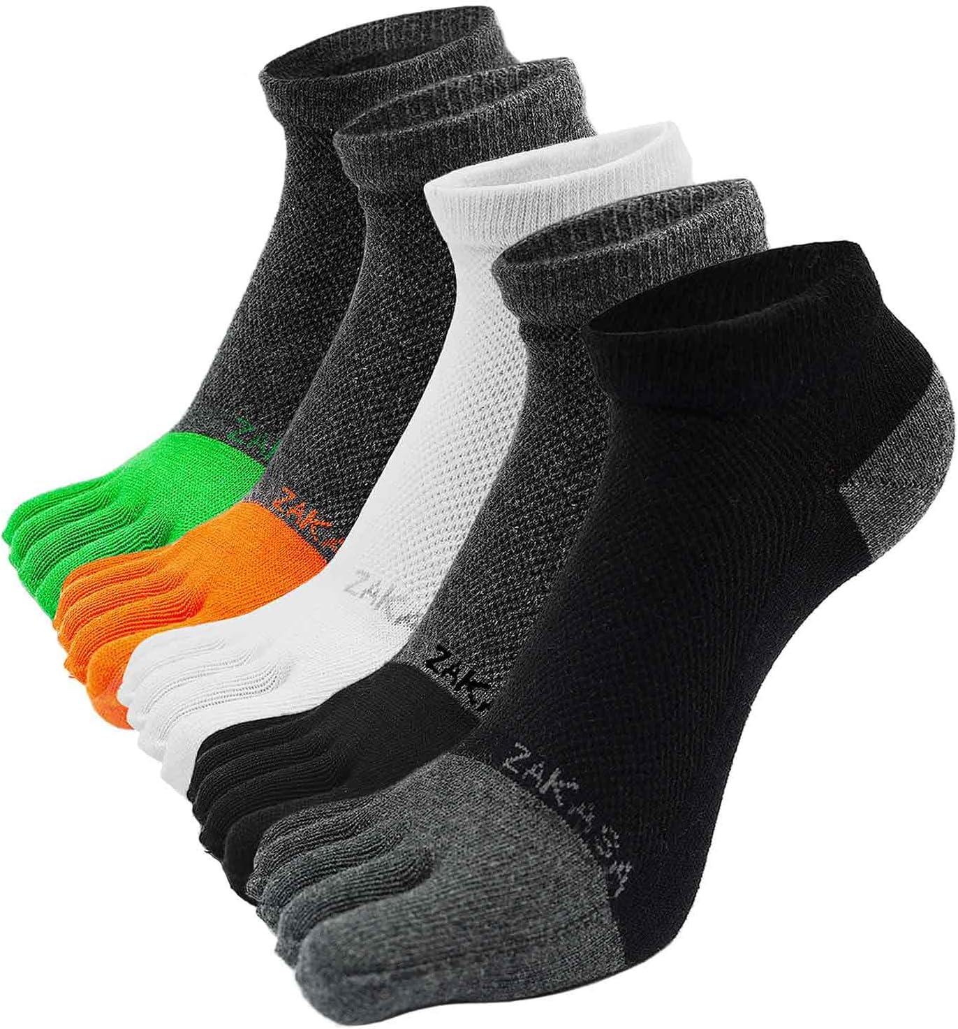 Detalle de ZAKASA Chaussettes 5 Doigts 5 paires