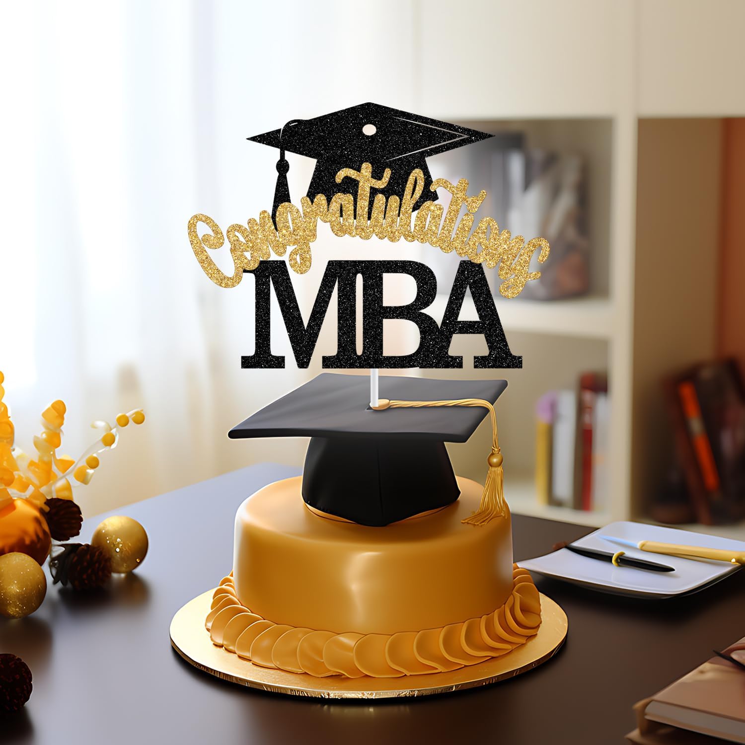 Thumbnail 5 de MBA Graduation Cake Topper 5.9-inch Width